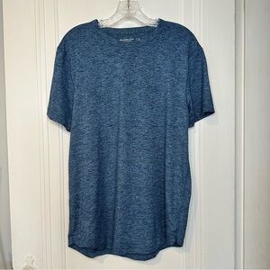 Abercrombie & Fitch Soft A&F Air Knit Heathered Navy Tee
